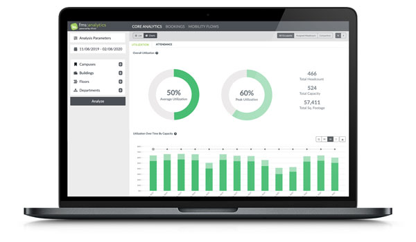 Utilization Analytics on a laptop